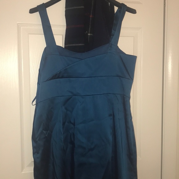 Tahari cerulean blue strapless dress - Picture 4 of 5